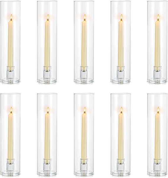 Set 10 Candelabros Cristal
